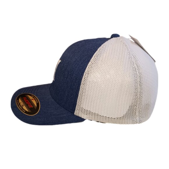 Hurley Mens L/XL Hat Cap Flex Fit Fitted Blue and White Mesh - Picture 4 of 9